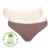 Slips Taï (Lot De 2) Coton Bio Sloggi GO Ribbed (Angora) -Sous Vêtement Boutique slips tai lot de 2 coton bio sloggi go ribbed angora