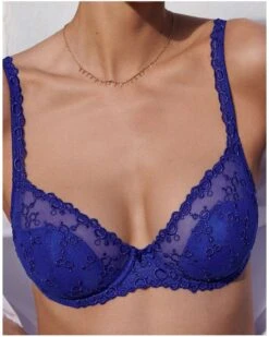 Soutien-gorge Coque Corbeille Plunge Marie Jo Nellie (Electric Blue) 8 Soutien-gorge Coque Corbeille Plunge Marie Jo Nellie (Electric Blue) -Sous Vêtement Boutique soutien gorge coque corbeille plunge marie jo nellie electric blue 1