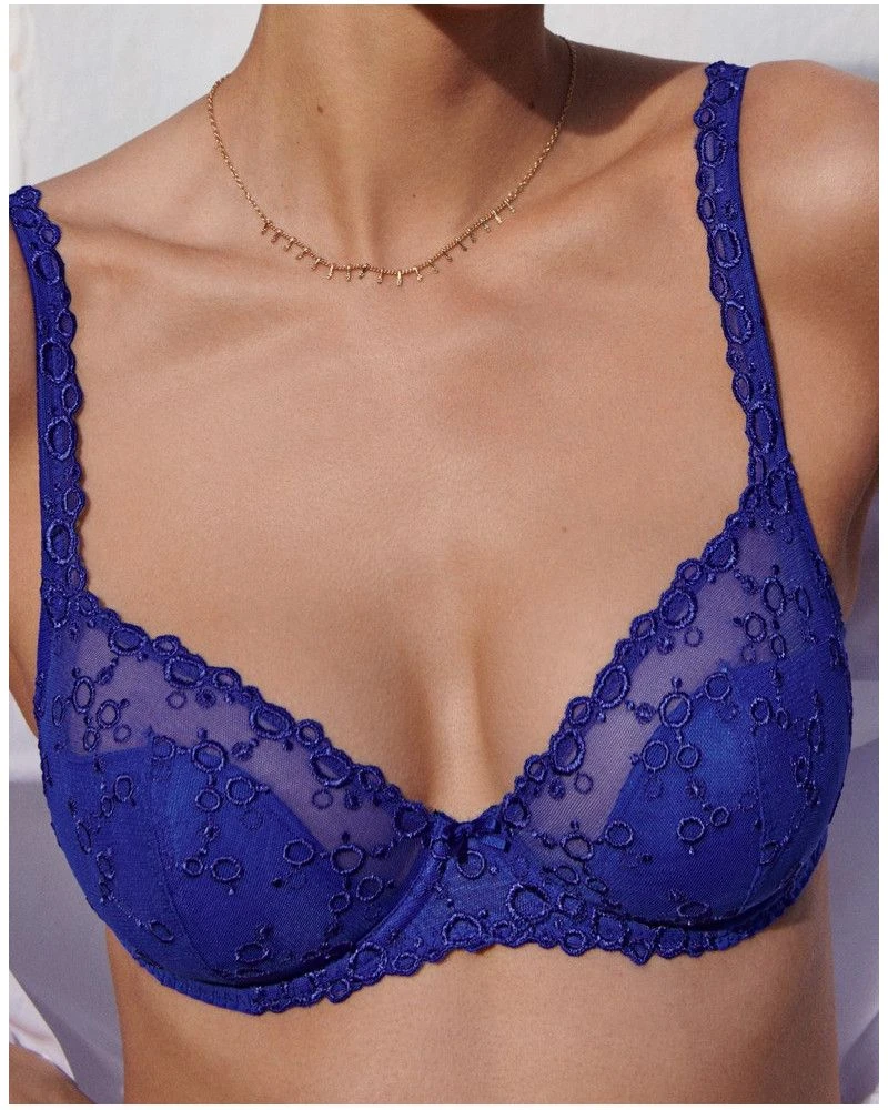 Soutien-gorge Coque Corbeille Plunge Marie Jo Nellie (Electric Blue) 4 Soutien-gorge Coque Corbeille Plunge Marie Jo Nellie (Electric Blue) – Image 2