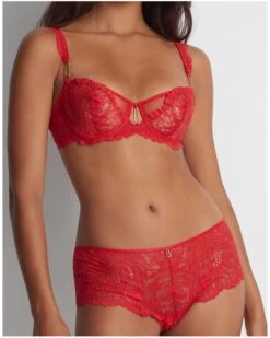 Soutien-gorge Corbeille Aubade Flowermania (Rouge Floral) -Sous Vêtement Boutique soutien gorge corbeille aubade flowermania rouge floral 3