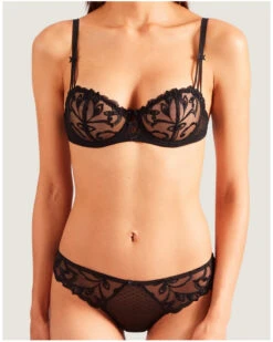 Soutien-gorge Corbeille Confort Aubade Au Bal De Flore (Noir) 10 Soutien-gorge Corbeille Confort Aubade Au Bal De Flore (Noir) -Sous Vêtement Boutique soutien gorge corbeille confort aubade au bal de flore noir 3