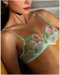 Produits populaires -Sous Vêtement Boutique soutien gorge corbeille lise charmel amour nymphea jade aqua 1