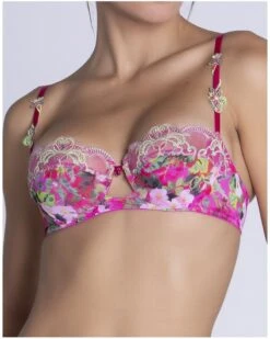 Produits populaires -Sous Vêtement Boutique soutien gorge corbeille lise charmel envolee de fleurs envolee fuschia 1