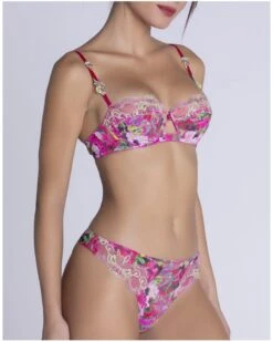 Soutien-gorge Corbeille Lise Charmel Envolée De Fleurs (Envolée Fuschia) -Sous Vêtement Boutique soutien gorge corbeille lise charmel envolee de fleurs envolee fuschia 3