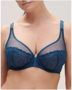 Simone Perele Soutien-gorge Décolleté Plongeant Simone Pérèle Délice (Bleu Prestige) -Sous Vêtement Boutique soutien gorge decollete plongeant simone perele delice bleu prestige 3