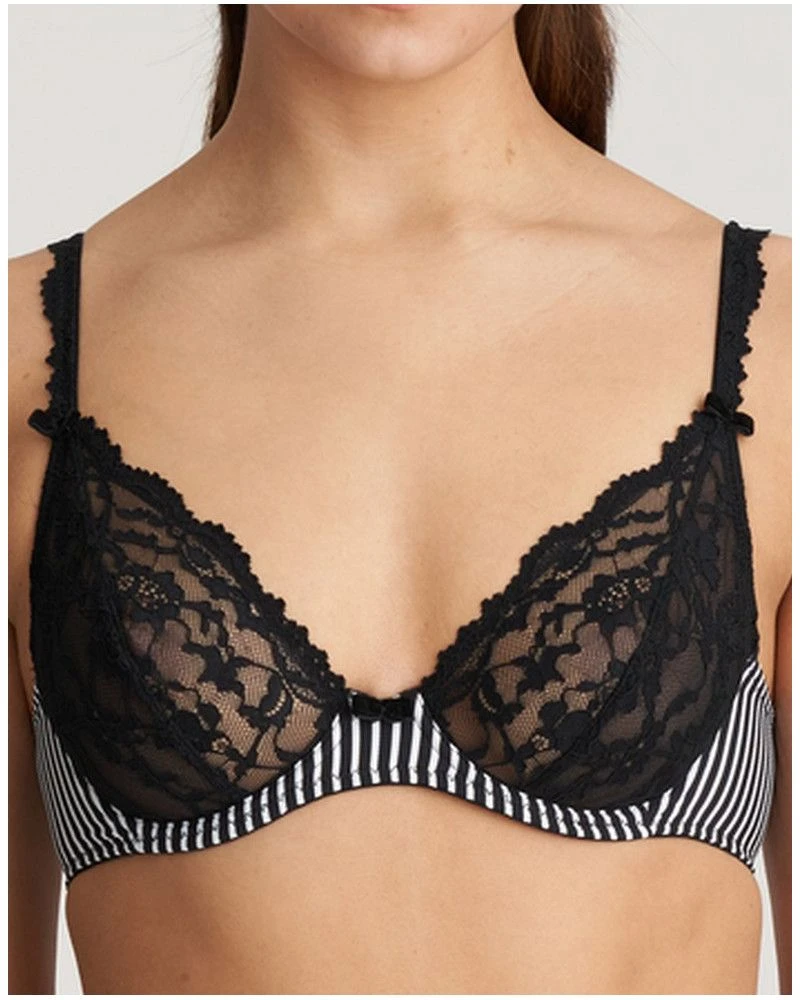 Soutien-gorge Plongeant Marie Jo Sydny (Tuxedo Black) 2 Soutien-gorge Plongeant Marie Jo Sydny (Tuxedo Black)
