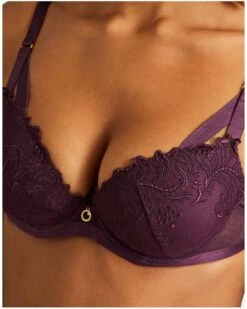 Soutien-gorge Plunge Coque Aubade Femme Passion (Wineberry) -Sous Vêtement Boutique soutien gorge plunge coque aubade femme passion wineberry 6