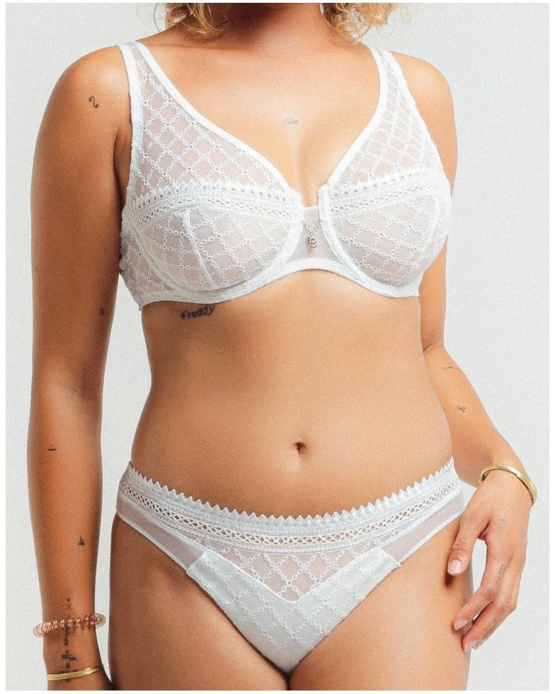 Soutien-gorge Plunge Louisa Bracq Paco (Blanc) 5 Soutien-gorge Plunge Louisa Bracq Paco (Blanc) – Image 3