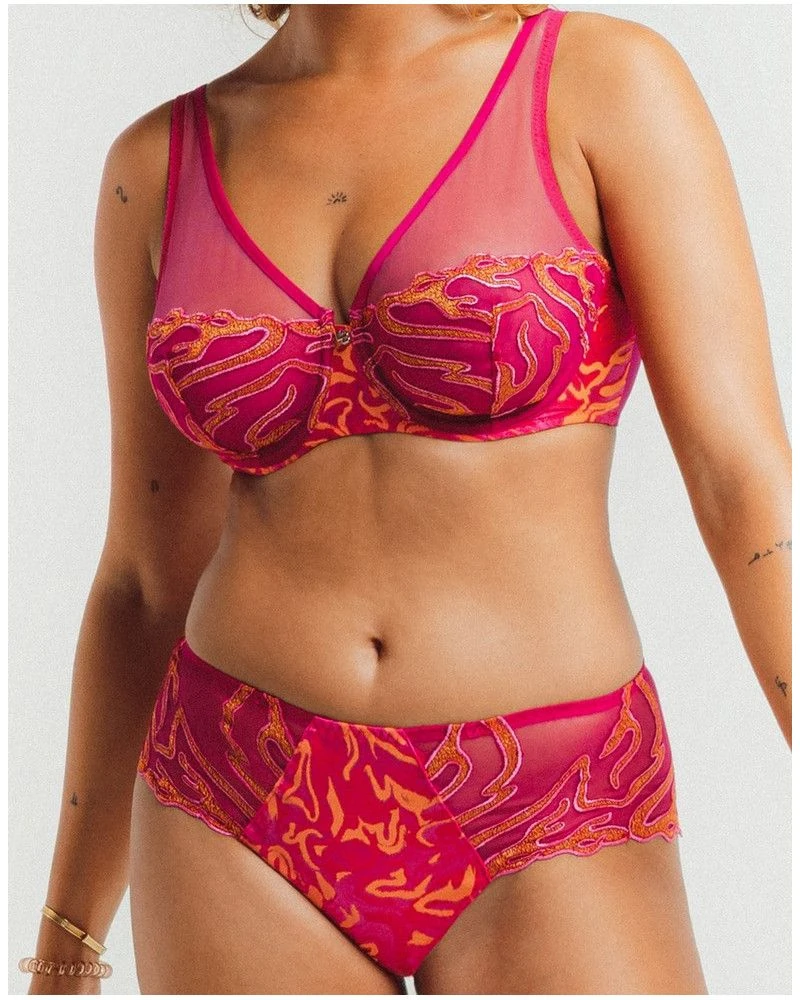 Soutien-gorge Plunge Louisa Bracq Vortex (Fuschia) 5 Soutien-gorge Plunge Louisa Bracq Vortex (Fuschia) – Image 3