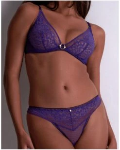 Soutien-gorge Triangle Armatures Aubade Illusion Fauve (Ultraviolet) -Sous Vêtement Boutique soutien gorge triangle armatures aubade illusion fauve ultraviolet 3