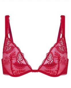Simone Perele Soutien-gorge Triangle Simone Pérèle Bloom (Rouge Opéra) -Sous Vêtement Boutique soutien gorge triangle simone perele bloom rouge opera 3
