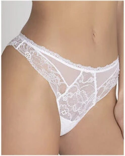 String Lise Charmel Féérie Couture (Blanc) -Sous Vêtement Boutique string lise charmel feerie couture blanc 3