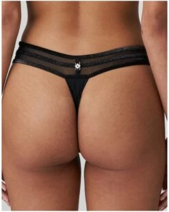 String Marie Jo Lous (Noir) 9 String Marie Jo Lous (Noir) -Sous Vêtement Boutique string marie jo lous noir 2