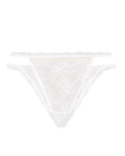 String Sexy Lise Charmel Féérie Couture (Blanc) -Sous Vêtement Boutique string sexy lise charmel feerie couture blanc 4