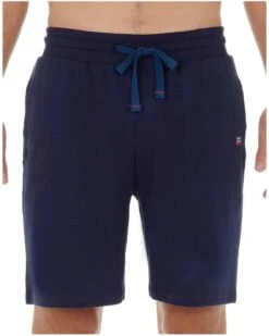 Sweat Short 100% Coton HOM Sport Lounge (Marine) -Sous Vêtement Boutique sweat short 100 coton hom sport lounge marine 2