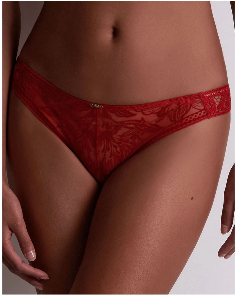 Tanga Aubade Coeur à Corps (Rouge Rebelle) 3 Tanga Aubade Coeur à Corps (Rouge Rebelle)