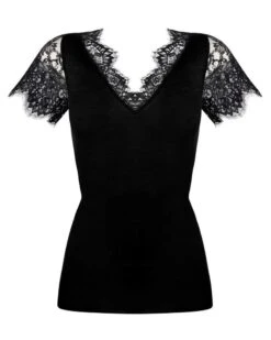 Top Manches Courtes Bien-être Lise Charmel Plaisir Caresse (Noir) -Sous Vêtement Boutique top manches courtes bien etre lise charmel plaisir caresse noir 2