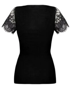 Top Manches Courtes Bien-être Lise Charmel Plaisir Caresse (Noir) -Sous Vêtement Boutique top manches courtes bien etre lise charmel plaisir caresse noir 3