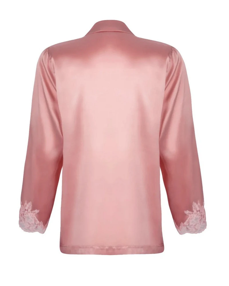 Veste De Pyjama Lise Charmel Splendeur Soie (Splendeur Rose) 4 Veste De Pyjama Lise Charmel Splendeur Soie (Splendeur Rose) – Image 2