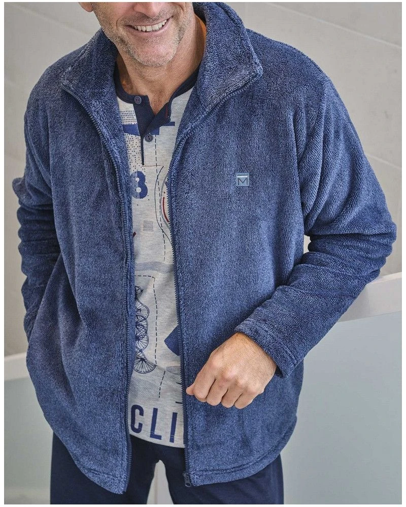 Veste Polaire à Fermeture éclair Massana Bleu 3 Veste Polaire à Fermeture éclair Massana Bleu